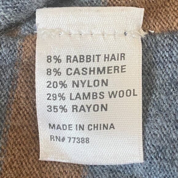 Wallace J Crew Striped Cashmere Wool Sweater Old Money Academia Preppy-M - Picture 12 of 15